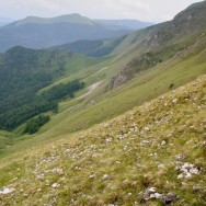 Coborâre din Creasta Oslei / Creasta Oslei, Oslea, Muntii Valcan, Gorj, Hunedoara